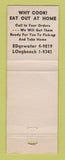 Matchbook Cover - Henry VIII Restaurant Chicago IL WEAR