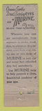 Matchbook Cover - Murine Eye Drops
