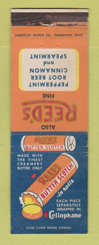 Matchbook Cover - Reed's Butter Scotch Candy