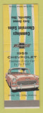 Matchbook Cover - 1955 Chevrolet Cummings Cedarville OH CREASES