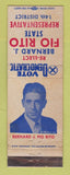 Matchbook Cover - Bernard Fio Rito State Rep Election WEAR