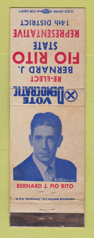 Matchbook Cover - Bernard Fio Rito State Rep Election WEAR