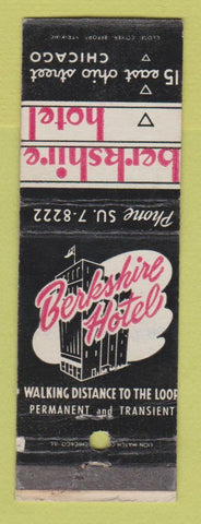 Matchbook Cover - Berkshire Hotel Chicago IL WORN