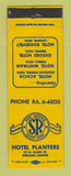 Matchbook Cover - Hotel Planters Chicago IL