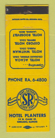 Matchbook Cover - Hotel Planters Chicago IL
