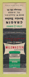 Matchbook Cover - Cities oil gas Cragin Chicago IL WORN