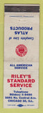 Matchbook Cover - Riley's Red Crown oil gas Atlas Chicago IL WEAR