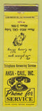 Matchbook Cover - ANSA Call Service Operating Service? WEAR