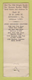 Matchbook Cover - Gingiss Brothers Men's Clothes Formal Chicago IL WORN