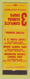 Matchbook Cover - PK Photo Supply Chicago IL Skokie Arlington Heights WORN