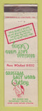 Matchbook Cover - Original Last Word Chicken Downers Grove IL WEAR