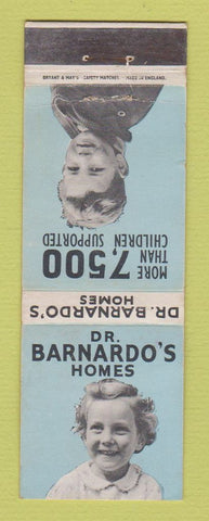 Matchbook Cover - Dr Barnardo Children's Homes London UK