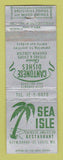 Matchbook Cover - Sea Isle Restaurant St Louis MO Chinese WORN