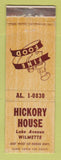 Matchbook Cover - Hickory House Restaurant Wilmette IL WEAR