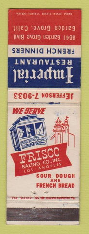 Matchbook Cover - Imperial Restaurant French Garden Grove CA WEAR