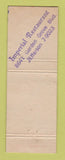 Matchbook Cover - Imperial Restaurant French Garden Grove CA WEAR