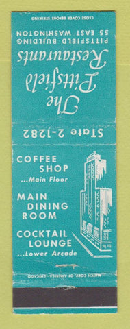Matchbook Cover - Pittsfield Restaurants Chicago IL WEAR