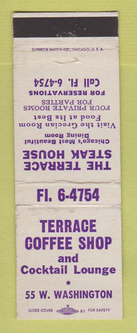 Matchbook Cover - Terrace Coffee Shop Chicago IL Steak House