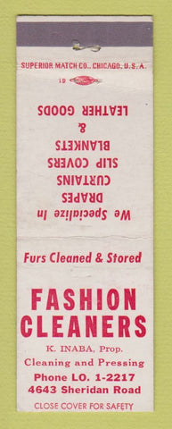 Matchbook Cover - Fashion Cleaners Chicago IL K Inaba