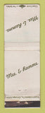 Matchbook Cover - Mee & Ramme Funeral Home Chicago IL WORN