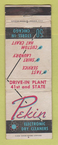 Matchbook Cover - Pekin Electronic Dry Cleaners Chicago IL WEAR