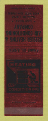 Matchbook Cover - Kessler Heating Air Conditioning SAMPLE