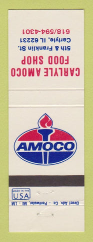 Matchbook Cover - Amoco oil gas Carlyle IL