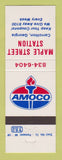 Matchbook Cover - Amoco oil gas Maple Street Carrollton GA
