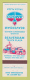 Matchbook Cover - Amoco oil gas Beaverdam Truck Plaza OH