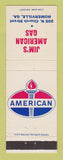 Matchbook Cover - Amoco oil gas Jim's American Homerville GA