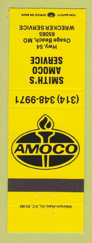 Matchbook Cover - Amoco oil gas Smith's Osage Beach MO