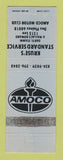 Matchbook Cover - Amoco oil gas Kruse's Standard Des Plaines IL BLUE WEAR