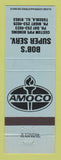 Matchbook Cover - Amoco oil gas Bob's Tuscola IL BLUE