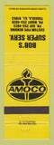 Matchbook Cover - Amoco oil gas Bob's Tuscola IL YELLOW