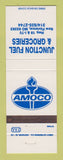 Matchbook Cover - Amoco oil gas Junction Fuel Grocery New Florence MO