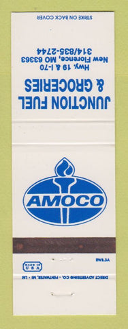 Matchbook Cover - Amoco oil gas Junction Fuel Grocery New Florence MO