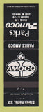 Matchbook Cover - Amoco oil gas Parks Sioux Falls SD