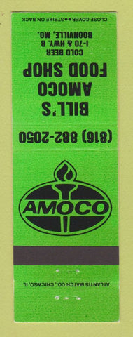 Matchbook Cover - Amoco oil gas Bill's Boonville MO