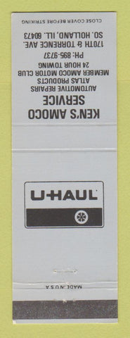 Matchbook Cover - Amoco oil gas Ken's Uhaul South Holland IL