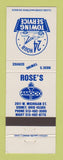 Matchbook Cover - Amoco oil gas Rose's Sidney OH