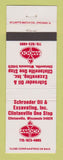 Matchbook Cover - Amoco oil gas Schroeder Excavating Clintonville WI