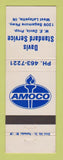 Matchbook Cover - Amoco oil gas Davis West Lafayette IN