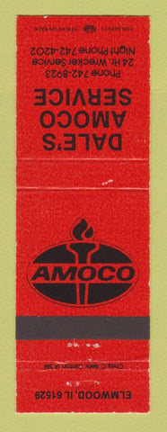 Matchbook Cover - Amoco oil gas Dale's Elmwood IL
