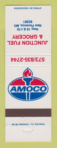 Matchbook Cover - Amoco oil gas Junction Fuel Grocery New Florence MO