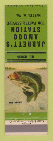 Matchbook Cover - Amoco oil gas Jarrett's McRoss WV