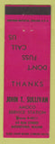 Matchbook Cover - Amoco oil gas John T Sullivan Biddeford ME