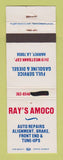 Matchbook Cover - Amoco oil gas Ray's Harvey LA BLACKED OUT PHONE