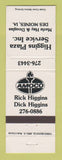 Matchbook Cover - Amoco oil gas Higgins Plaza Service Des Moines IA