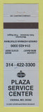 Matchbook Cover - Amoco oil gas Plaza Service Center Vienna MO BLUE