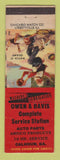 Matchbook Cover - Amoco oil gas Owen & Davis Calhoun GA  LAMINATED